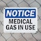 Signmission Medical Gas In Use OSHA Notice Sign, Plastic, 10in W x 7in L, 2PK OS-2PACK-NS-P-710-L-14180 - alternate 2